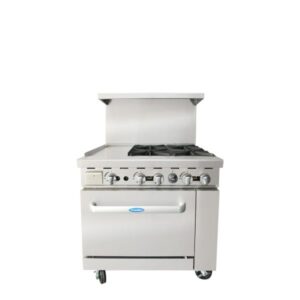 AGR-4B12GL — 36″ Gas Range with Four (4) Open Burners & 12″ Griddle