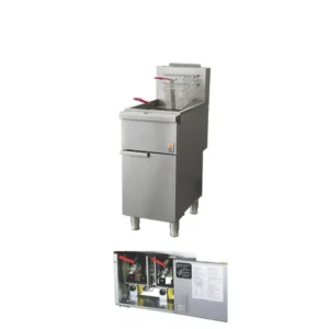 HOT ZONE Double Tank Fryer-Natural Gas 120,000 BTU