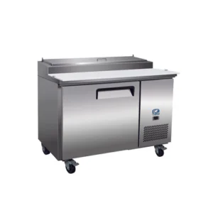 COLDZONE 47" (1) Door Pizza Prep Table Dimension 47.4 x 32.3 x 41.3