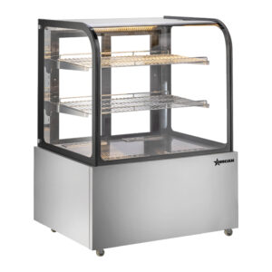 37" Floor Model Display Warmer, 2 Shelves, Curved Glass, Full-Service, 12 cu. ft. (340 L) Capacity - 110V, 800W