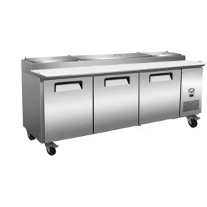 COLDZONE 94" (3) Door Pizza Prep Table Dimension 94.2 x 32.3 x 41.7
