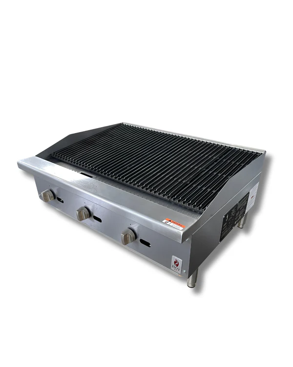 HOT ZONE 36 inch Gas Charbroiler Manual Control 90,000 BTU