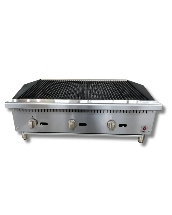 HOT ZONE 48 inch Gas Charbroiler Manual Control 120,000 BTU