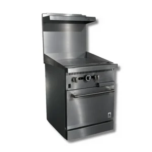 HOT ZONE 24 Inch Gas Range- Griddle top, Convection oven with 2 Big fans Switch controller