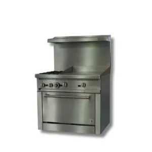 HOT ZONE  36 inch Gas Range- 2 Burner with 24" Manual Griddle ,Convection oven with 2 Big fans Switch controller