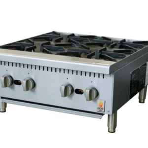 HOT ZONE  4 Burner 24 inch Gas Hot plate   100,000 BTU Total