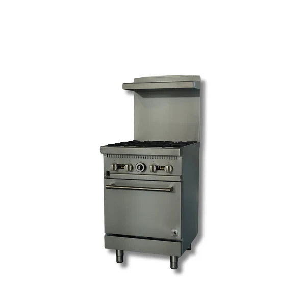 HOT ZONE 24 inch Gas Range - 4 Burners with Standard Oven 24" 153,000 BTU