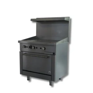HOT ZONE  36 inch Gas Range-Manual Griddle top,Convection oven with 2 Big fans Switch controller